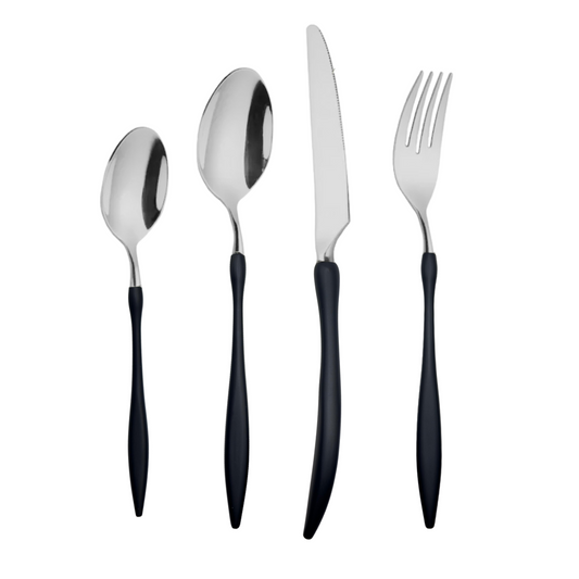 Velora Besteckset in Silber – 24-teilig aus Edelstahl, elegant im Alltag, beeindruckend für Gäste