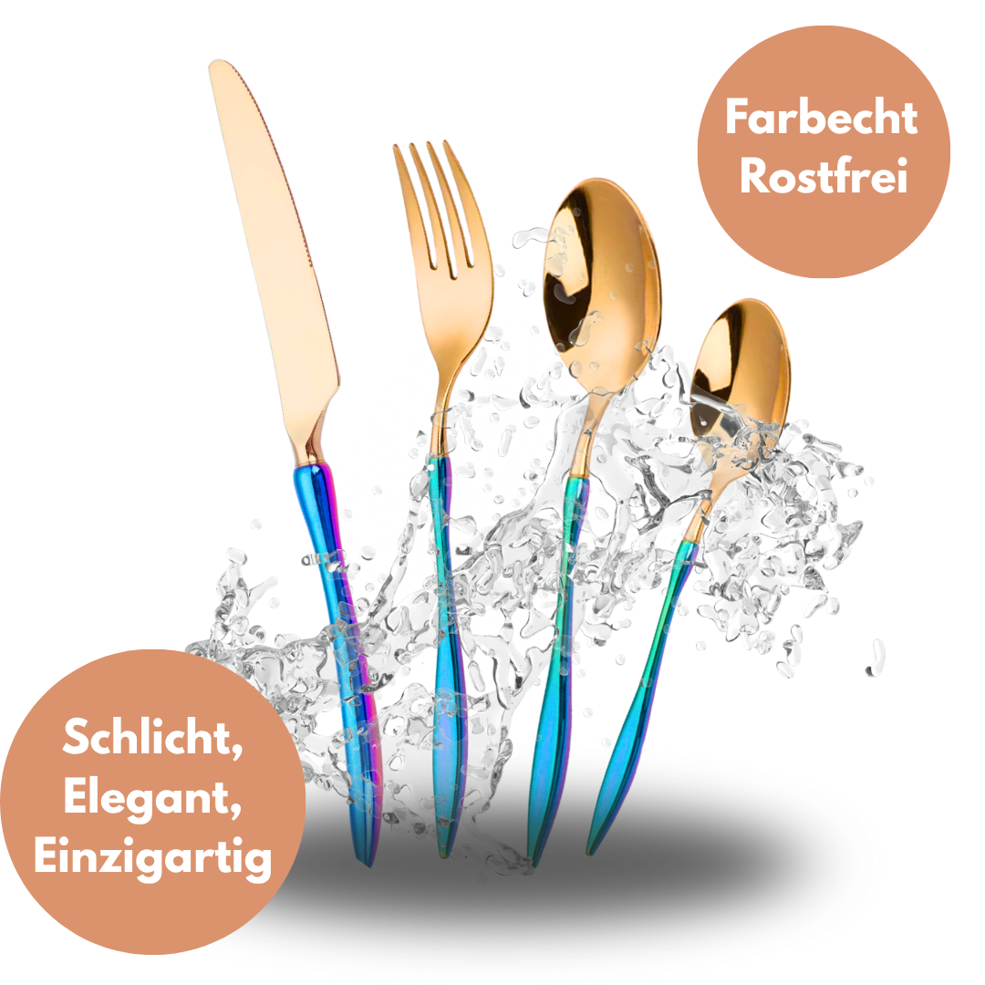 Velora Besteckset  – 24-teilig aus Edelstahl, kombiniert Stil, Funktion & Alltagstauglichkeit